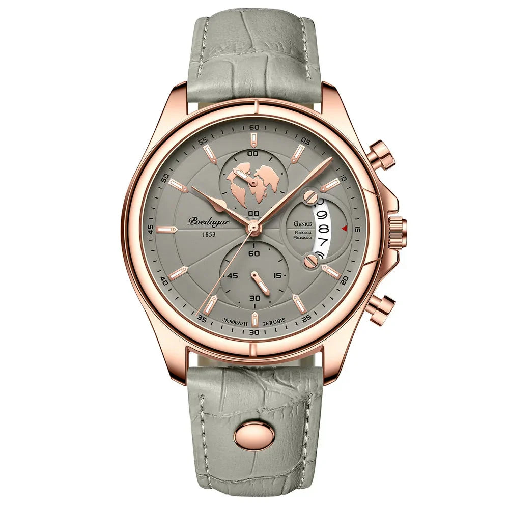 Poedagar Classic Chronograph Watch